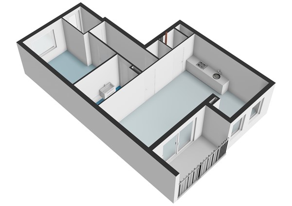 Floor plan - Ten Katestraat 93, 1053 CC Amsterdam 